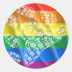 BEAR PRIDE PAW PATTERN WHITE -.pnng Runder Aufkleber