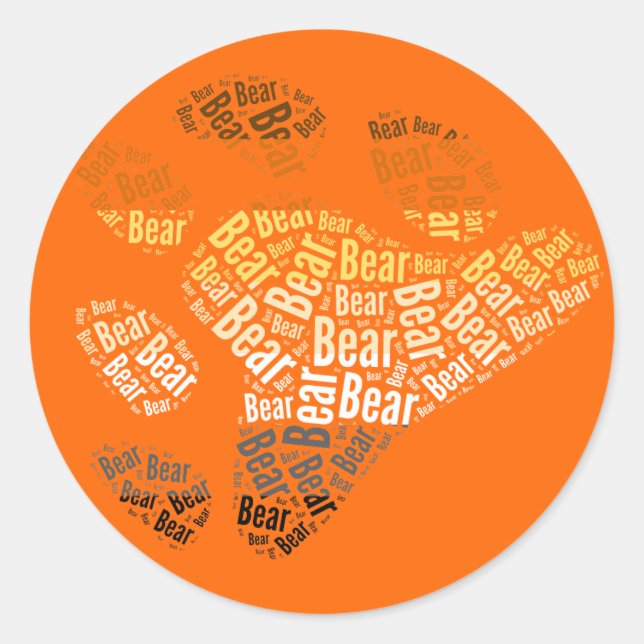 BEAR PRIDE -.png Runder Aufkleber (Vorderseite)