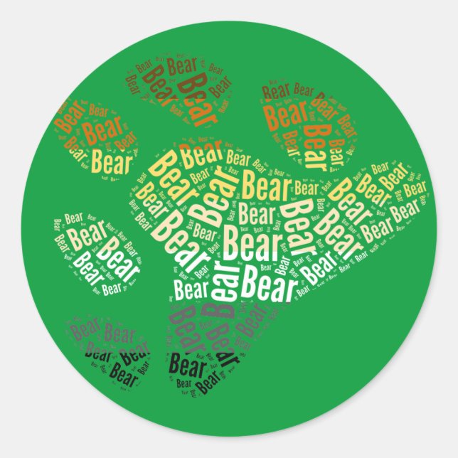 BEAR PRIDE -.png Runder Aufkleber (Vorderseite)