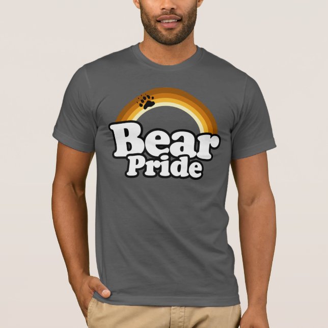 Bear Pride Rainbow Arc T-Shirt (Vorderseite)