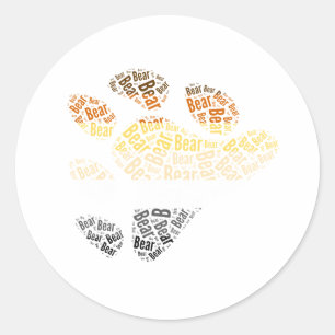 BEAR PRIDE RUNDER AUFKLEBER