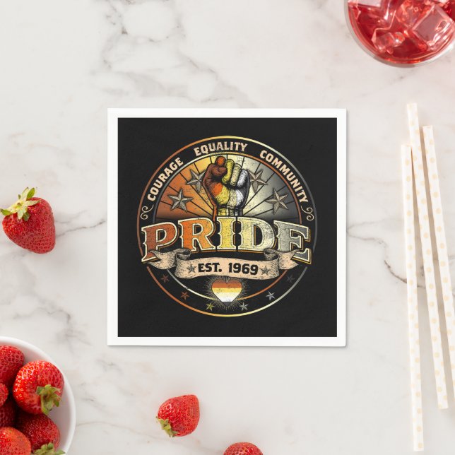 Bear Pride seit 1969 Serviette (Beispiel)