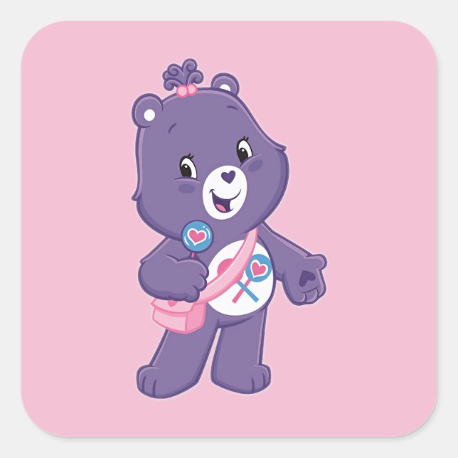 Bear Quadratischer Aufkleber (Vorderseite)