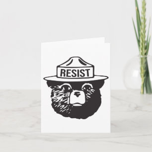 Bear Resist Protect National Park Anti Trump 8647 Karte
