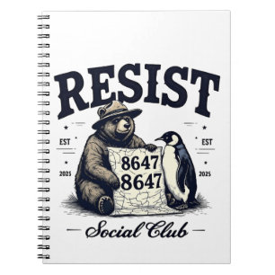 Bear Resist Protect National Park Anti Trump 8647 Notizblock