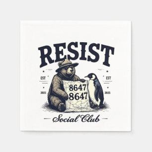 Bear Resist Protect National Park Anti Trump 8647 Serviette