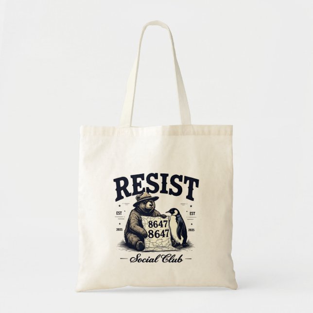 Bear Resist Protect National Park Anti Trump 8647 Tragetasche (Vorne)