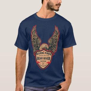 Bear River Native American Indian Born Freedom Eag T-Shirt