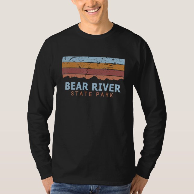 Bear River State Park Wyoming Retro Cool T-Shirt (Vorderseite)