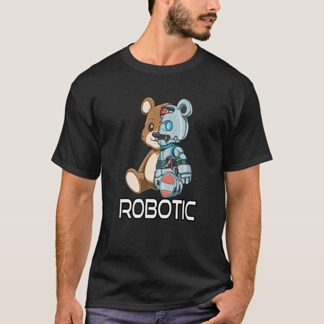 Bear Robot Robotic Cyborg T-Shirt (Vorderseite)