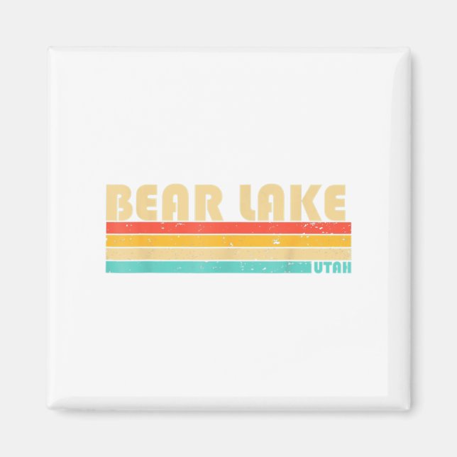 BEAR SEE UTAH Fishing Camping Sommer Magnet (Vorne)