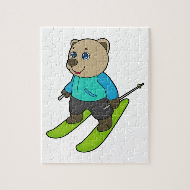 Bear Skier Ski (Vertikal)