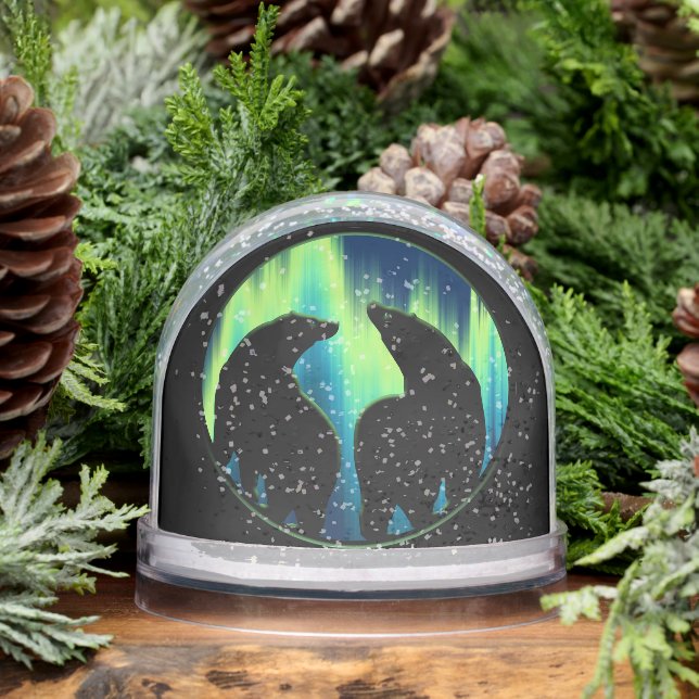 Bear Snow Globe Custom Aurora Bear Snow Globes Schneekugeln (Winter)