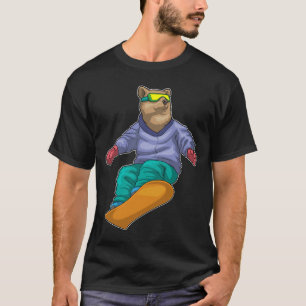 Bear Snowboard Wintersport T-Shirt