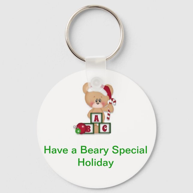 Bear Special Holiday Schlüsselanhänger (Vorderseite)