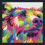 Bear Spirit Animal Pop Art Künstlicher Leinwanddruck<br><div class="desc">Abstraktes Bärendesign. Das Bärensymbol repräsentiert Stärke,  Familie,  Vitalitätsmut und Gesundheit. Der Bär ist nachdenklich und unabhängig,  ohne dass er eine Gemeinschaft braucht. Der Bär ist auch in der Natur selbstgefällig und willens.</div>
