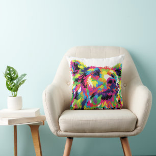 Bear Spirit Animal Throw Kissen