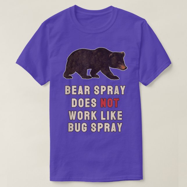 Bear Spray Not Bug Spray Funny Camping Sayings  T-Shirt (Design vorne)