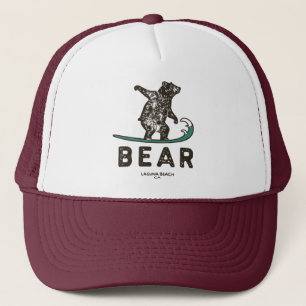 Bear Surfing Laguna Beach, Kalifornien Truckerkappe