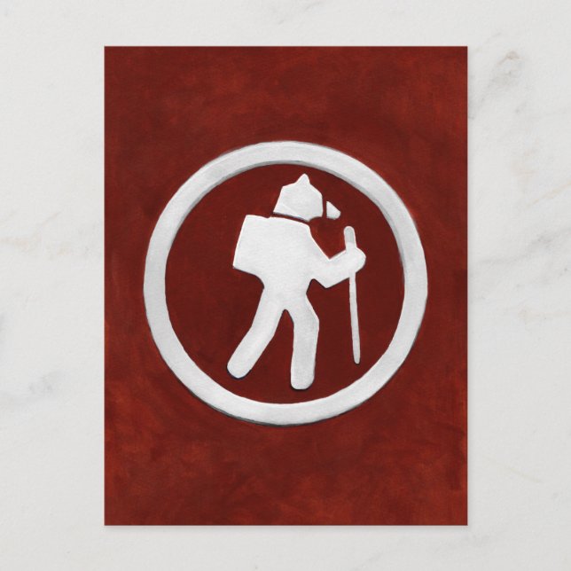 Bear Trail Marker Postkarte (Vorderseite)