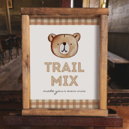 Bear Trail Mix Bar Sign