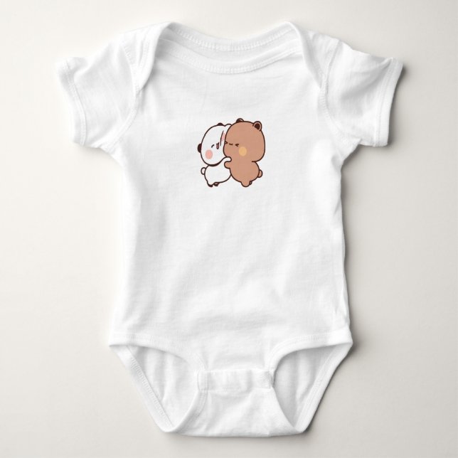 Bear und Panda Bubu Dudu Balloon Baby Strampler (Vorderseite)