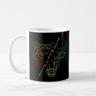 Bear Vs Bull Crypto Diagramm Analyse Kryptowährung Kaffeetasse