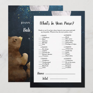 Bear, was in deinem Purse Baby Shower Game ist Einladung