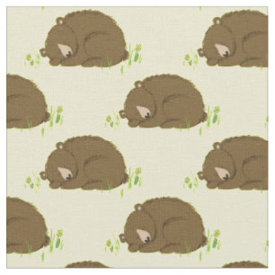 Bear Watercolor Baby Kinderzimmer Woodland Animal Stoff