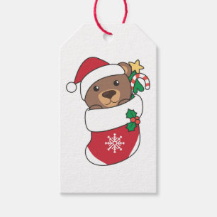Bear Weihnachtsschnee Wintertiere Bären Geschenkanhänger