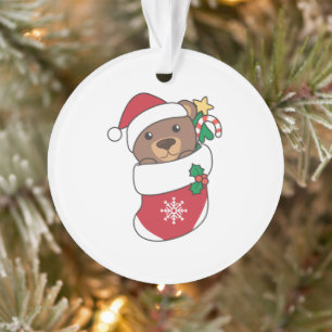 Bear Weihnachtsschnee Wintertiere Bären Ornament