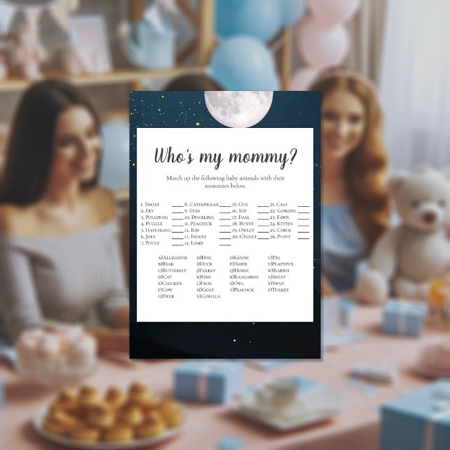 Bear Who is My Mommy Baby Shower Game Einladung (Von Creator hochgeladen)