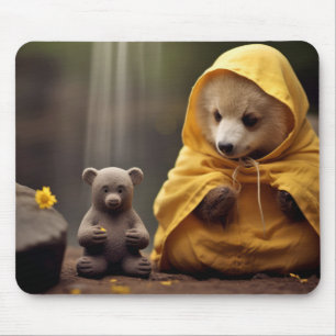 Bear Wild Animal Tranquil Friedlich Mousepad