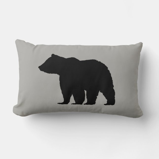 Bear Wilderness Cabin Throw Kissen (Vorderseite)
