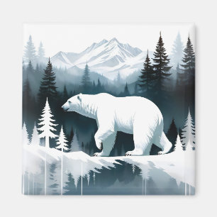 Bear Wildlife Animal Nature Forest Art Magnet
