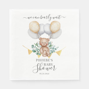 Bear wir können frühzeitig auf Eucalyptus Baby Dus Serviette