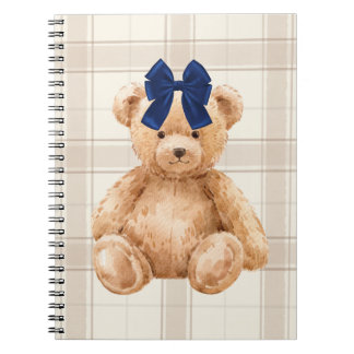 Bear with a Bow Blank Journal Notizblock