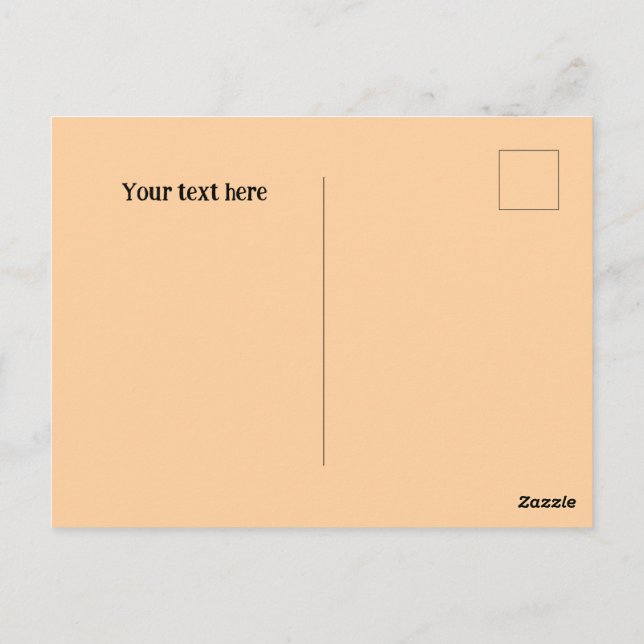 Bear with flowers. Customizable Postkarte (Rückseite)