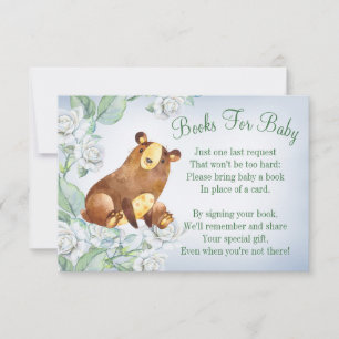 Bear Woodland Baby Showcard Buchen Einladung