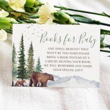 Bear Woodland Babydusche Anfrage