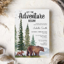 Bear Woodland Babydusche