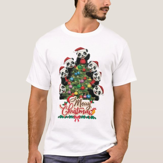 Bear y Merry Christmas T-Shirt (Vorderseite)