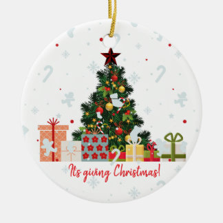 Bearbeitbar ist es, Weihnachtsfeiertage zu schenke Keramik Ornament