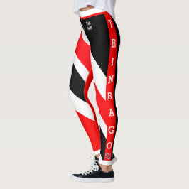 Bearbeitbar TRINBAGO (Teamname) Leggings