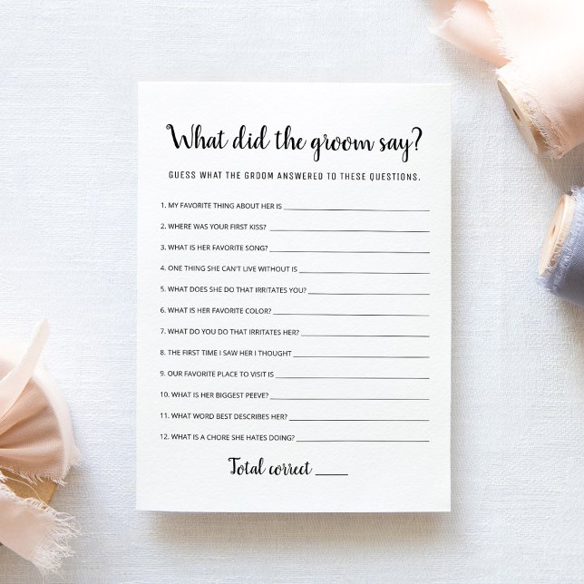 Bearbeitbar, was die "Groom Say Brautparty Card" g Einladung (Von Creator hochgeladen)