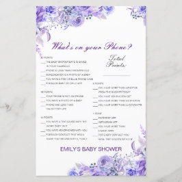 Bearbeitbar Was ist auf Ihrem Handy Baby Shower Ga