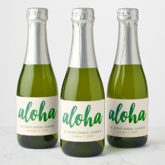 Bearbeitbare Aloha Tropicale Hochzeitsdusche Mini