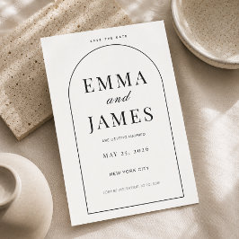 Bearbeitbare Architektur-Form Minimal Hochzeitsein Einladung