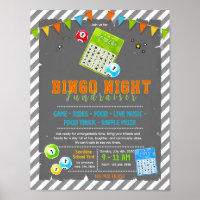 Bearbeitbare Bingo-Fundraising-Flugblatt
