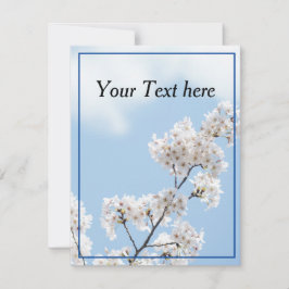 bearbeitbare Blume Feiertagskarte